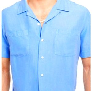 Polo Ralph Lauren Blue Linen/Silk Shirt